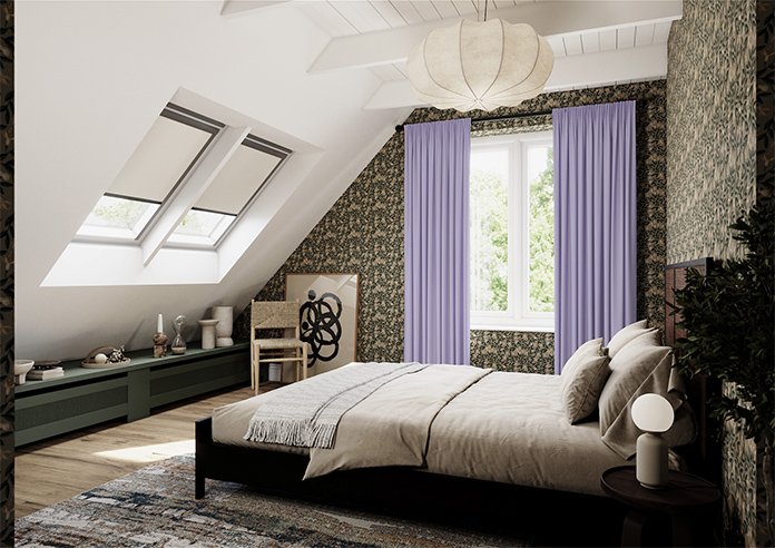 Menton, Pearl Violet - Made to Measure Curtains - Image 7